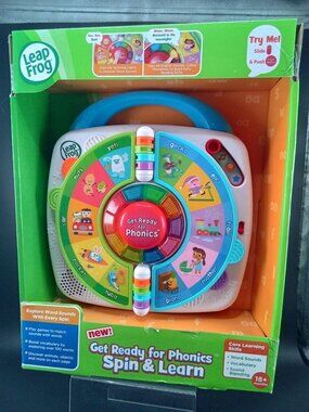 LeapFrog Get Ready For Phonics Spin & Learn Toy Lights Sounds 18+ Months New